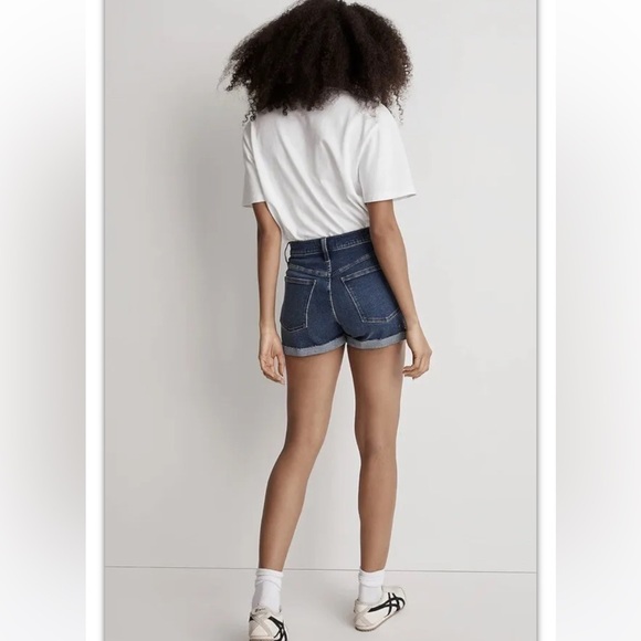 Madewell Women’s Sz 27 High Rise Cuffed Denim Shorts  Style #F7019 - Picture 3 of 8